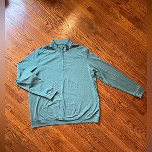 Cutter & Buck Green Heather Thin Stripe Quarter-Zip Pullover - Size 3XLT